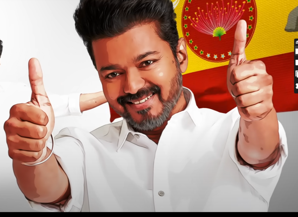 flag and anthem stands as powerful emblems of vijay role in politic